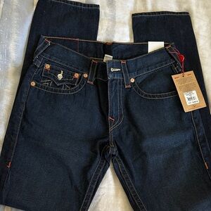 True Religion Skinny W Flap Old Multi Dark Blue Indigo Jeans Mens 31 New w Tags